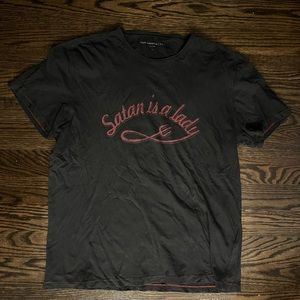John Varvatos, “Satan is a Lady” t-shirt, Size L